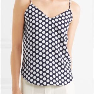 NWT J. Crew polka dot crepe camisole